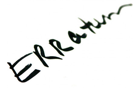 Rectificatif